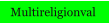 Multireligionval