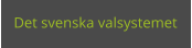 Det svenska valsystemet